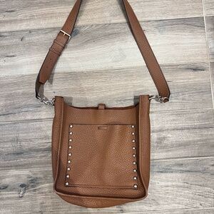 Rebecca Minkoff Studded Crossbody Bag in Camel
